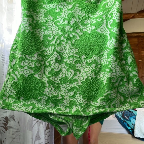 Vintage green swim romper / bodysuit M/L - Picture 3 of 10